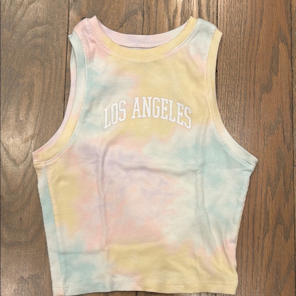 Hollister Pastel Tie-Dye Sleeveless Top